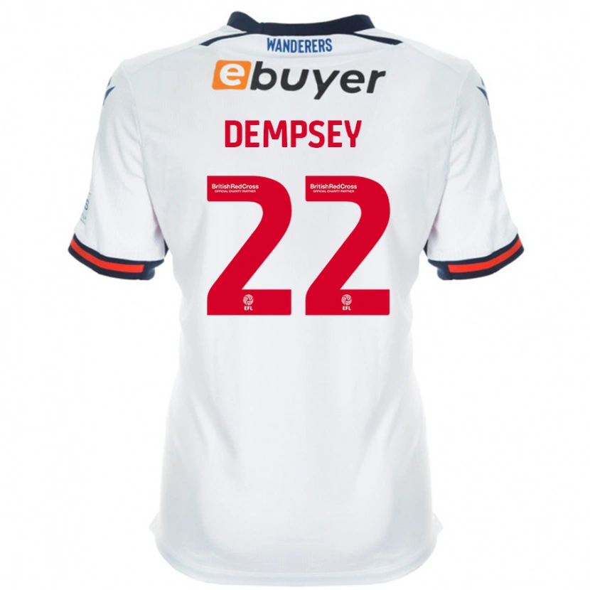Danxen Mann Kyle Dempsey #22 Hvit Hjemmetrøye Drakt Trøye 2024/25 Skjorter T-Skjorte