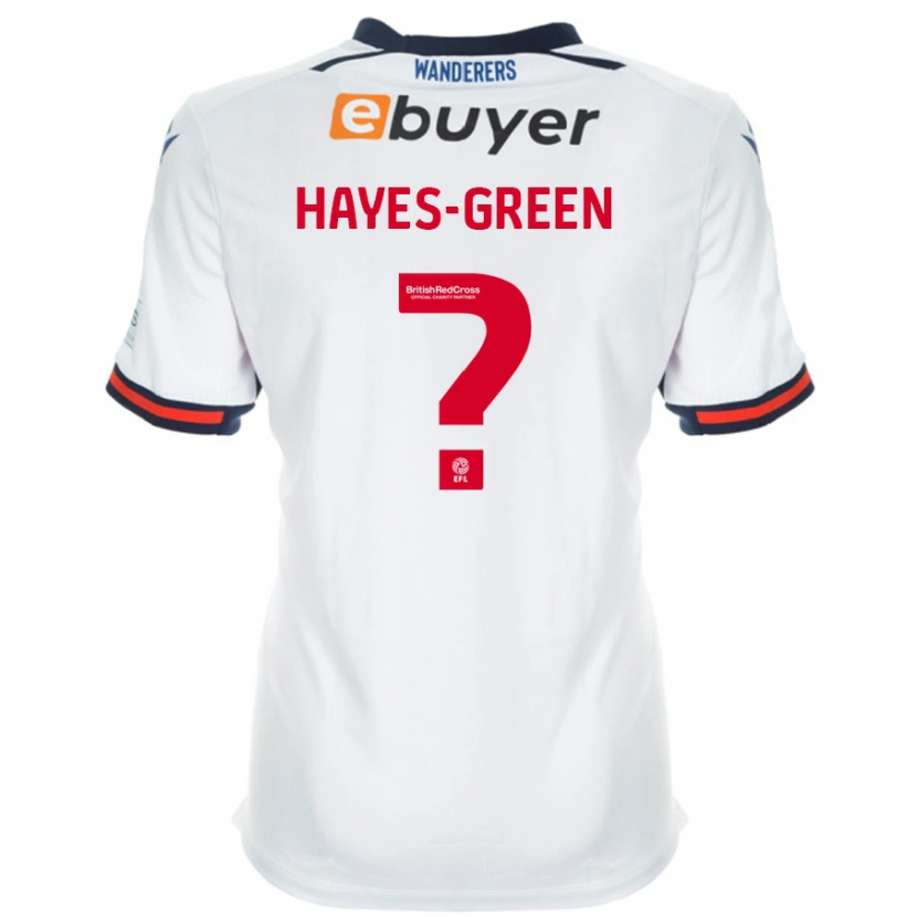 Danxen Mann Charlie Hayes-Green #0 Hvit Hjemmetrøye Drakt Trøye 2024/25 Skjorter T-Skjorte