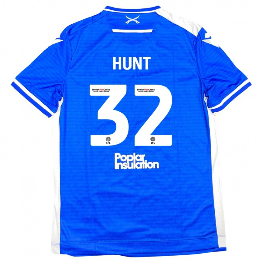 Danxen Mann Jack Hunt #32 Blå Hvit Hjemmetrøye Drakt Trøye 2024/25 Skjorter T-Skjorte