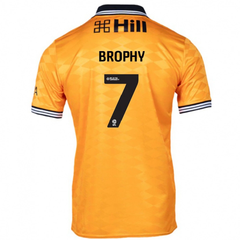 Danxen Mann James Brophy #7 Oransje Hjemmetrøye Drakt Trøye 2024/25 Skjorter T-Skjorte