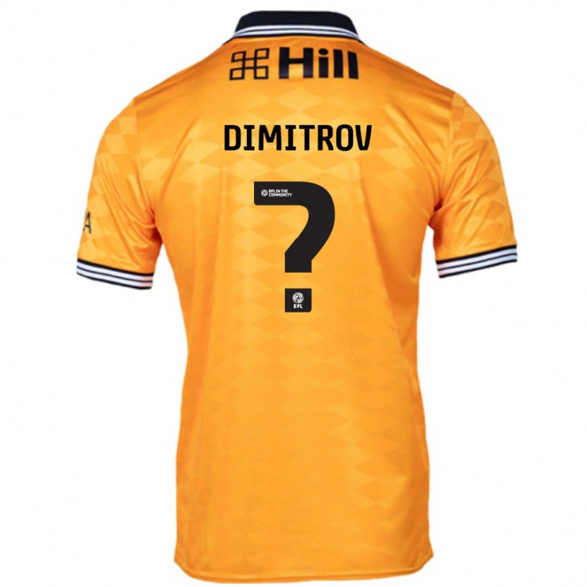 Danxen Mann Aleksandar Dimitrov #0 Oransje Hjemmetrøye Drakt Trøye 2024/25 Skjorter T-Skjorte