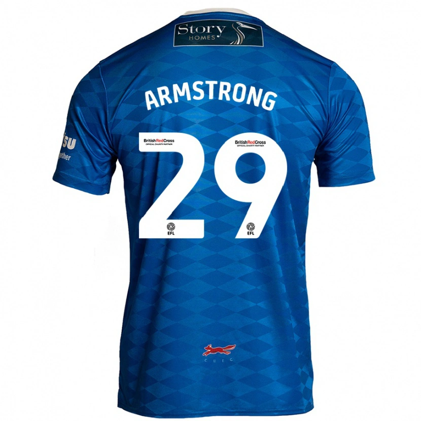 Danxen Mann Luke Armstrong #29 Blå Hjemmetrøye Drakt Trøye 2024/25 Skjorter T-Skjorte