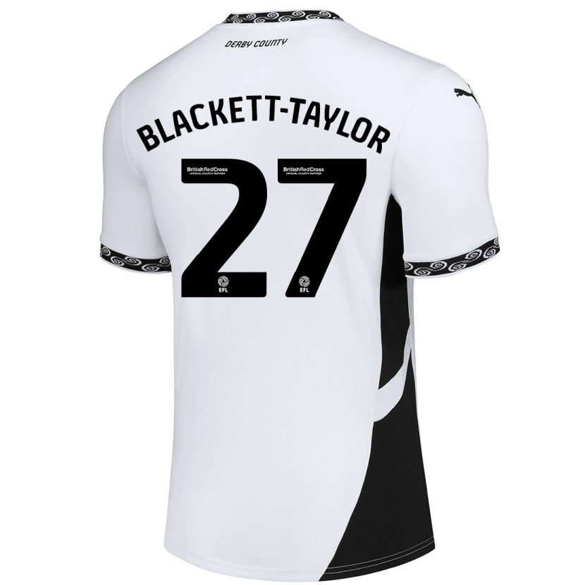 Danxen Mann Corey Blackett-Taylor #27 Hvit Svart Hjemmetrøye Drakt Trøye 2024/25 Skjorter T-Skjorte