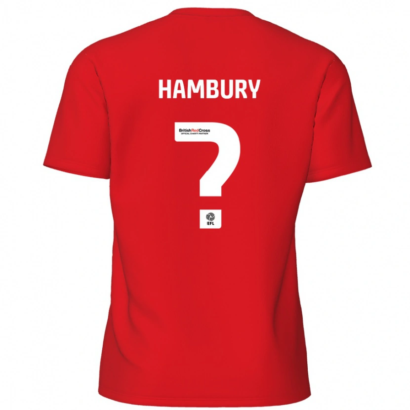 Danxen Mann Zack Hambury #0 Rød Hjemmetrøye Drakt Trøye 2024/25 Skjorter T-Skjorte