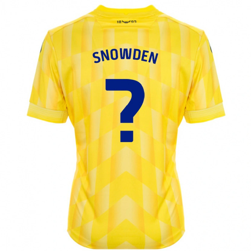 Danxen Mann Leo Snowden #0 Gul Hjemmetrøye Drakt Trøye 2024/25 Skjorter T-Skjorte