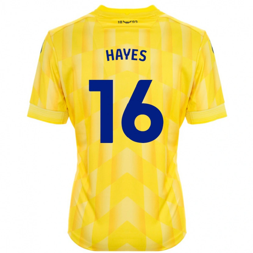 Danxen Mann Georgia Hayes #16 Gul Hjemmetrøye Drakt Trøye 2024/25 Skjorter T-Skjorte