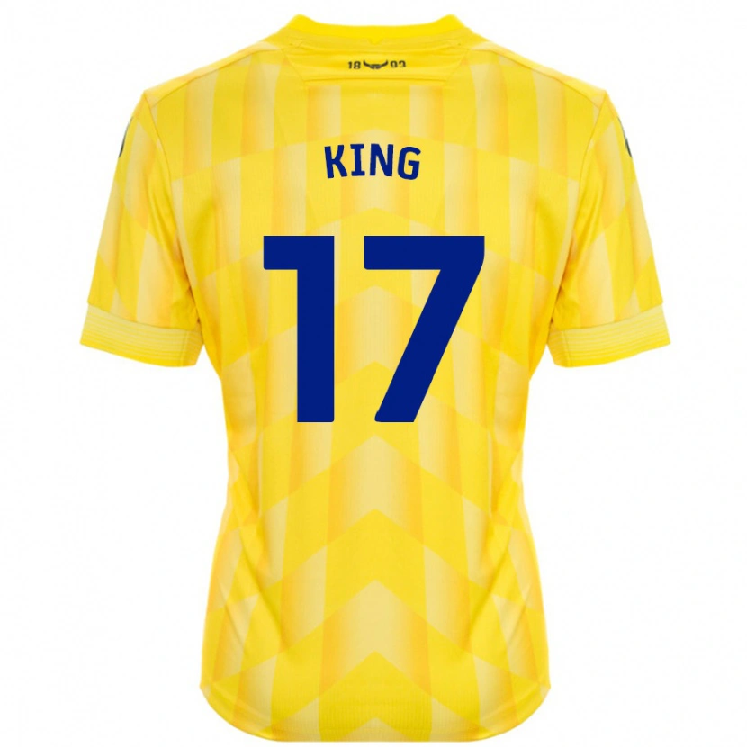 Danxen Mann Sarah King #17 Gul Hjemmetrøye Drakt Trøye 2024/25 Skjorter T-Skjorte