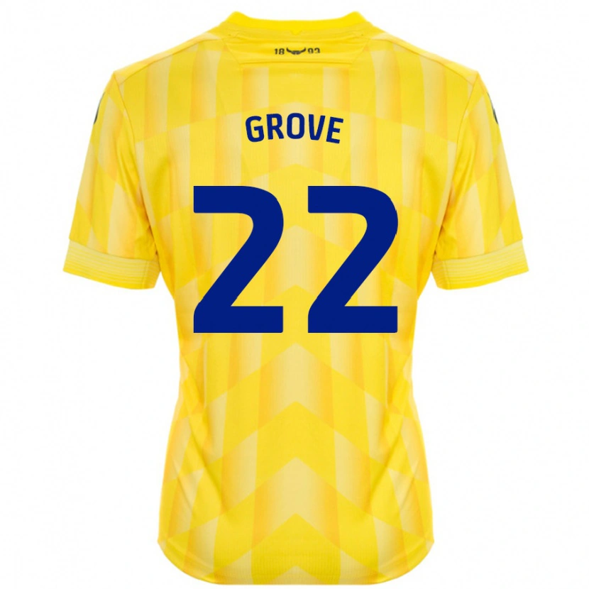 Danxen Mann Jade Grove #22 Gul Hjemmetrøye Drakt Trøye 2024/25 Skjorter T-Skjorte
