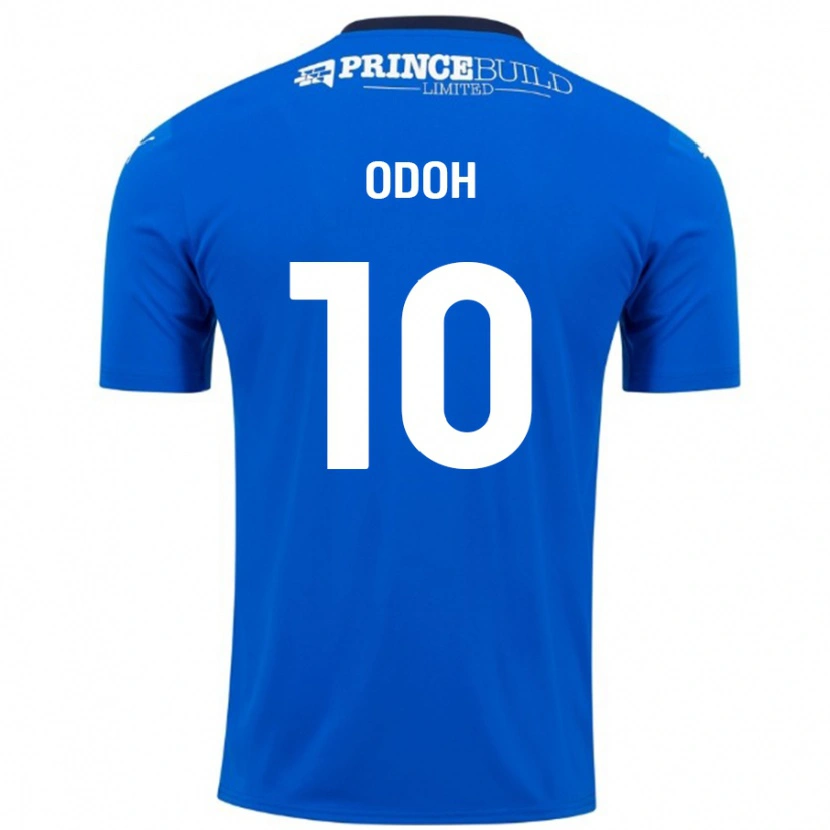 Danxen Mann Abraham Odoh #10 Blå Hvit Hjemmetrøye Drakt Trøye 2024/25 Skjorter T-Skjorte