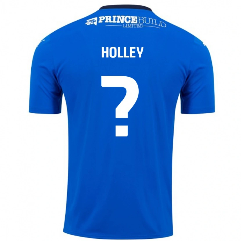 Danxen Mann George Holley #0 Blå Hvit Hjemmetrøye Drakt Trøye 2024/25 Skjorter T-Skjorte