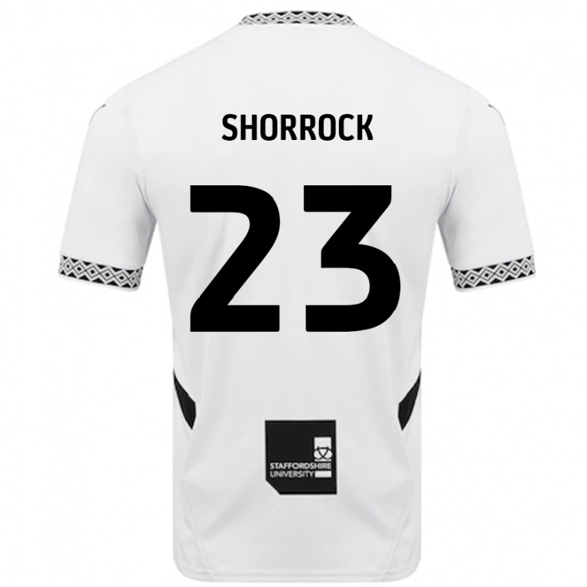 Danxen Mann Jack Shorrock #23 Hvit Hjemmetrøye Drakt Trøye 2024/25 Skjorter T-Skjorte