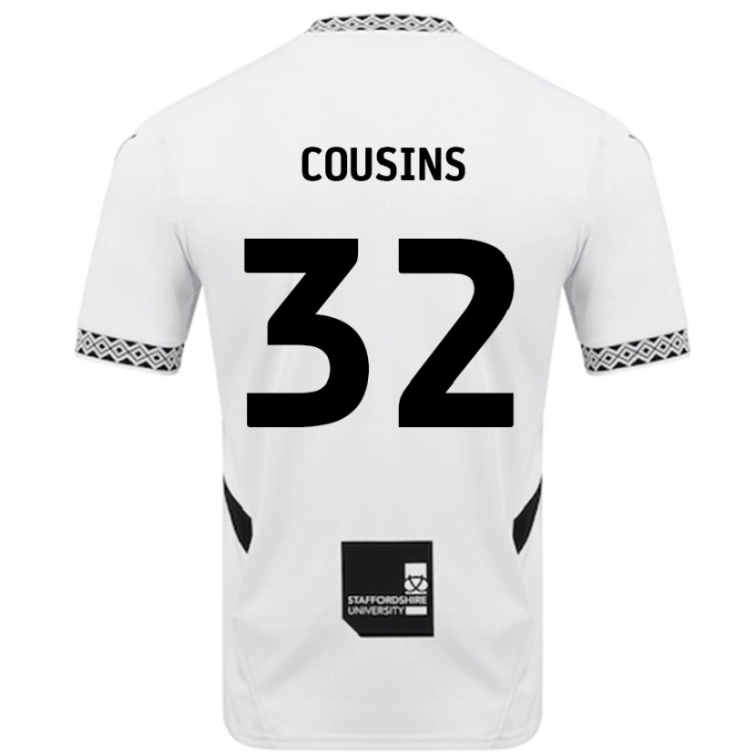 Danxen Mann Logan Cousins #32 Hvit Hjemmetrøye Drakt Trøye 2024/25 Skjorter T-Skjorte