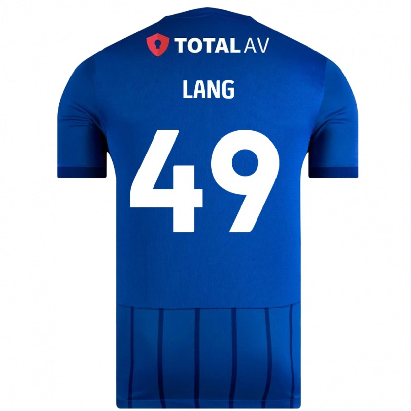 Danxen Mann Callum Lang #49 Blå Hjemmetrøye Drakt Trøye 2024/25 Skjorter T-Skjorte