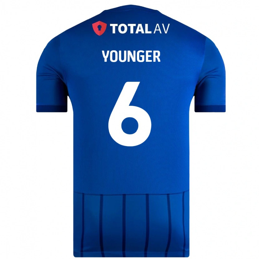 Danxen Mann Jazz Younger #6 Blå Hjemmetrøye Drakt Trøye 2024/25 Skjorter T-Skjorte