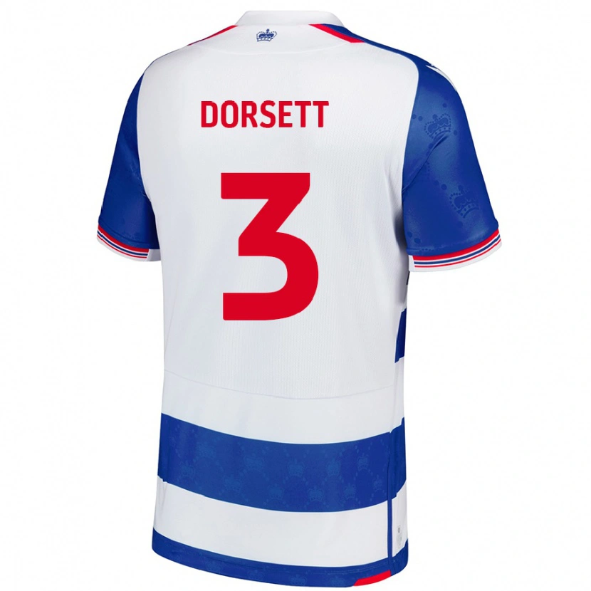 Danxen Mann Jeriel Dorsett #3 Blå Hvit Hjemmetrøye Drakt Trøye 2024/25 Skjorter T-Skjorte