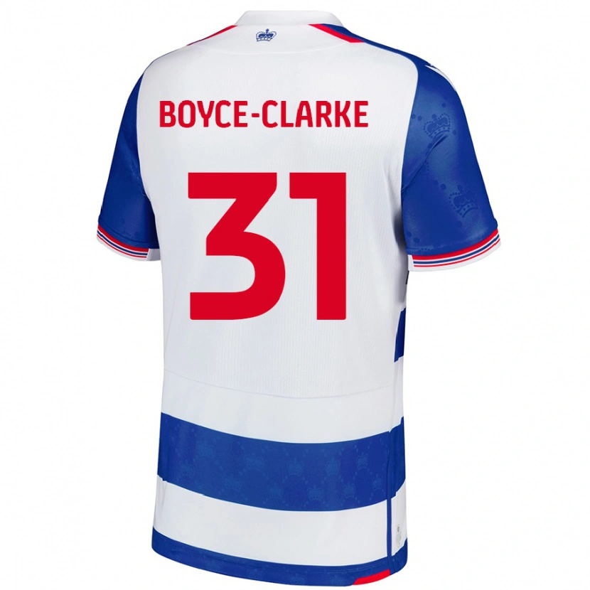 Danxen Mann Coniah Boyce-Clarke #31 Blå Hvit Hjemmetrøye Drakt Trøye 2024/25 Skjorter T-Skjorte