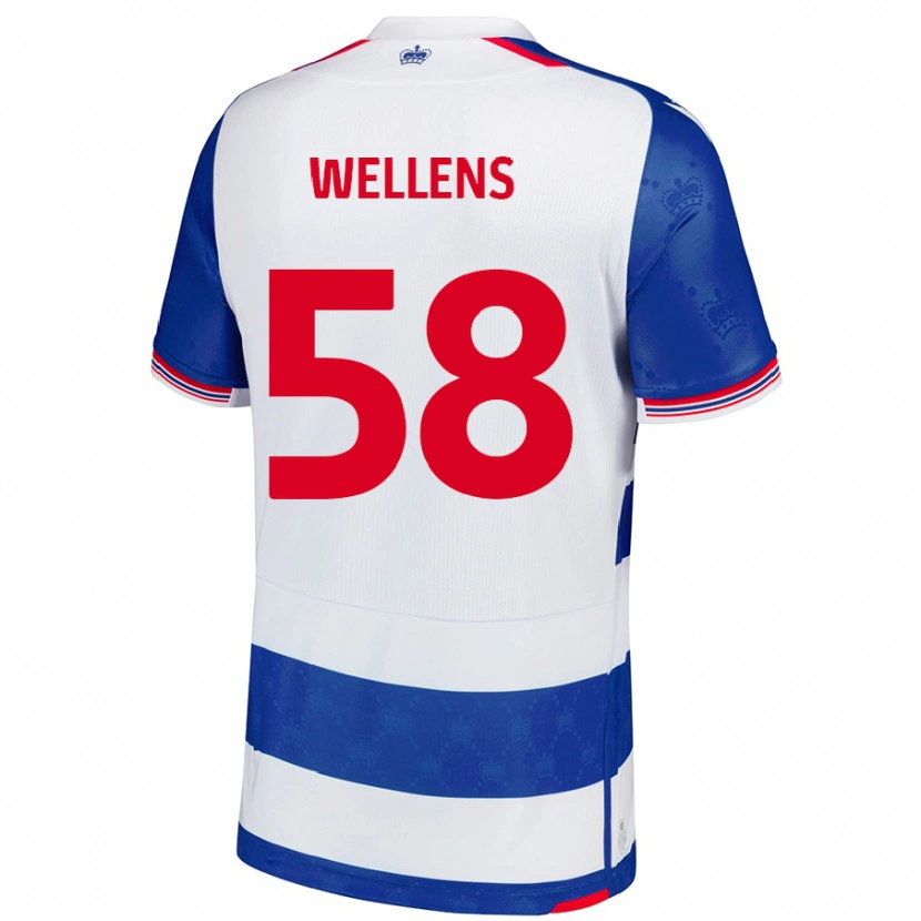 Danxen Mann Charlie Wellens #58 Blå Hvit Hjemmetrøye Drakt Trøye 2024/25 Skjorter T-Skjorte