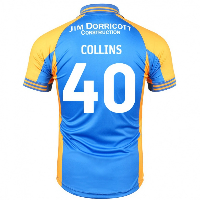 Danxen Mann Jude Collins #40 Blå Rav Hjemmetrøye Drakt Trøye 2024/25 Skjorter T-Skjorte