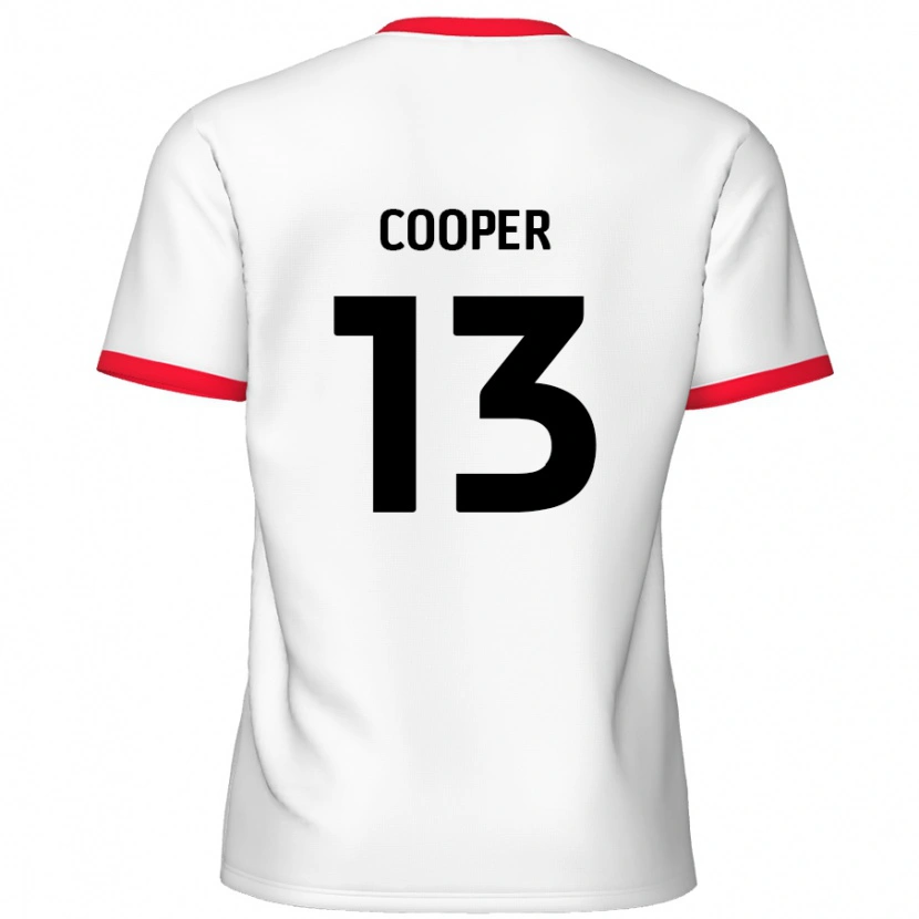 Danxen Mann Murphy Cooper #13 Hvit Rød Hjemmetrøye Drakt Trøye 2024/25 Skjorter T-Skjorte