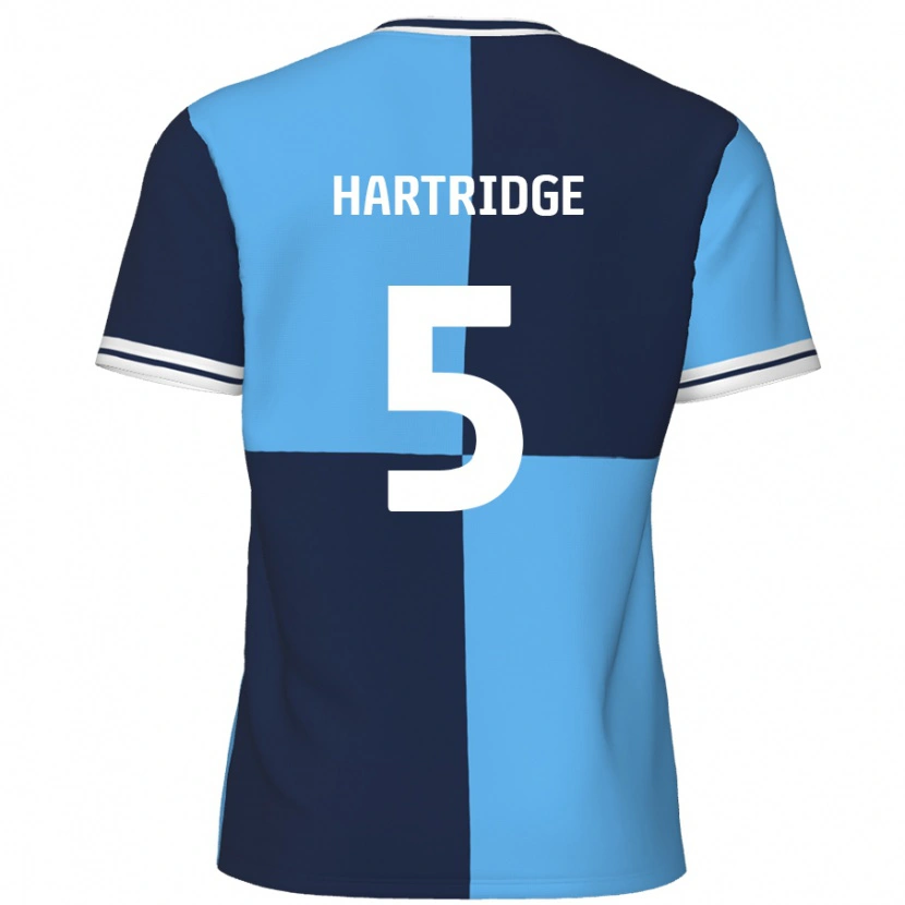Danxen Mann Alex Hartridge #5 Himmelblå Mørkeblå Hjemmetrøye Drakt Trøye 2024/25 Skjorter T-Skjorte