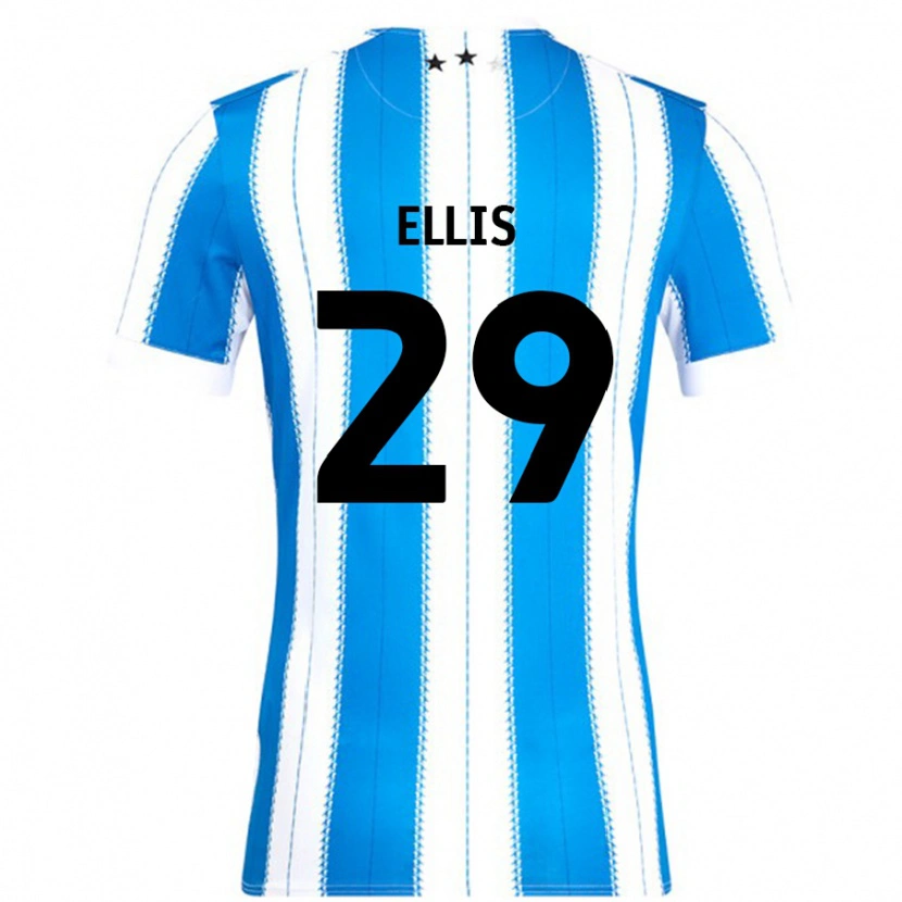 Danxen Mann Molly Ellis #29 Blå Hvit Hjemmetrøye Drakt Trøye 2024/25 Skjorter T-Skjorte