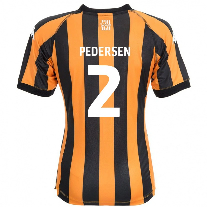 Danxen Mann Eden Pedersen #2 Svart Rav Hjemmetrøye Drakt Trøye 2024/25 Skjorter T-Skjorte