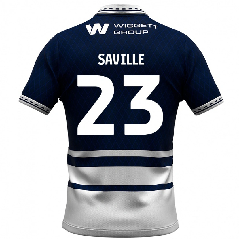 Danxen Mann George Saville #23 Marineblå Hvit Hjemmetrøye Drakt Trøye 2024/25 Skjorter T-Skjorte