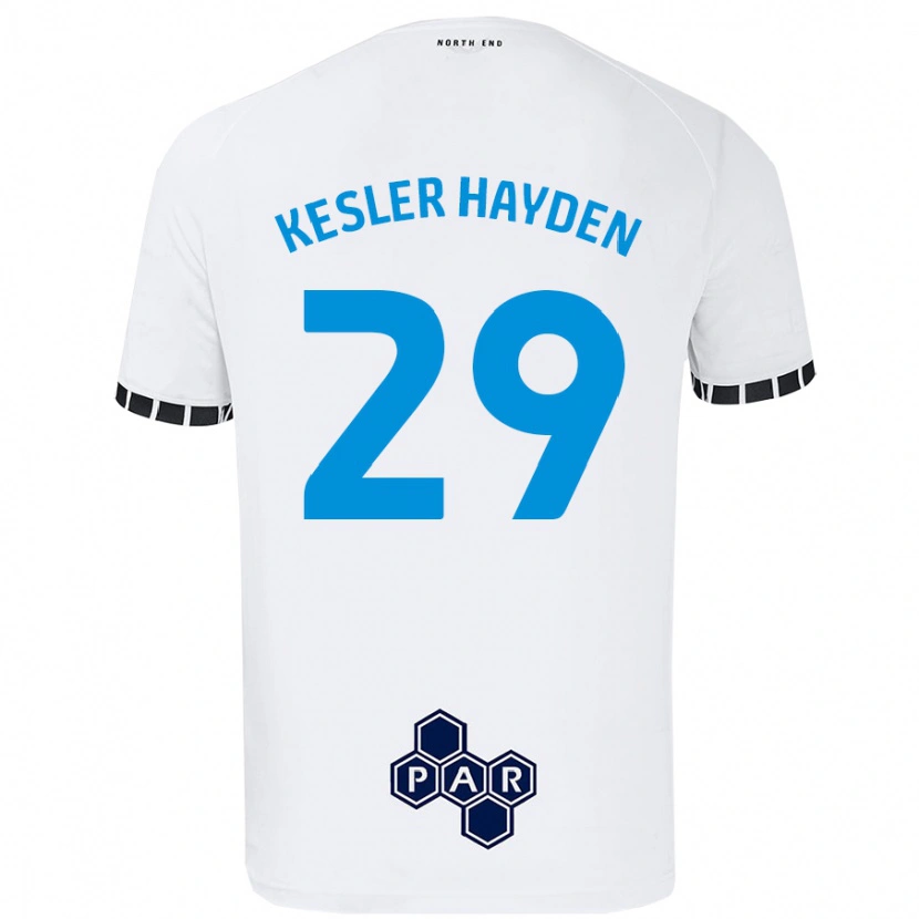 Danxen Mann Kaine Kesler-Hayden #29 Hvit Hjemmetrøye Drakt Trøye 2024/25 Skjorter T-Skjorte