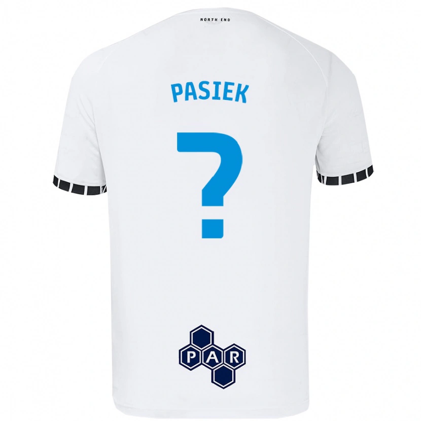 Danxen Mann Kacper Pasiek #0 Hvit Hjemmetrøye Drakt Trøye 2024/25 Skjorter T-Skjorte