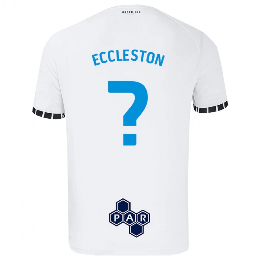 Danxen Mann Ethan Eccleston #0 Hvit Hjemmetrøye Drakt Trøye 2024/25 Skjorter T-Skjorte