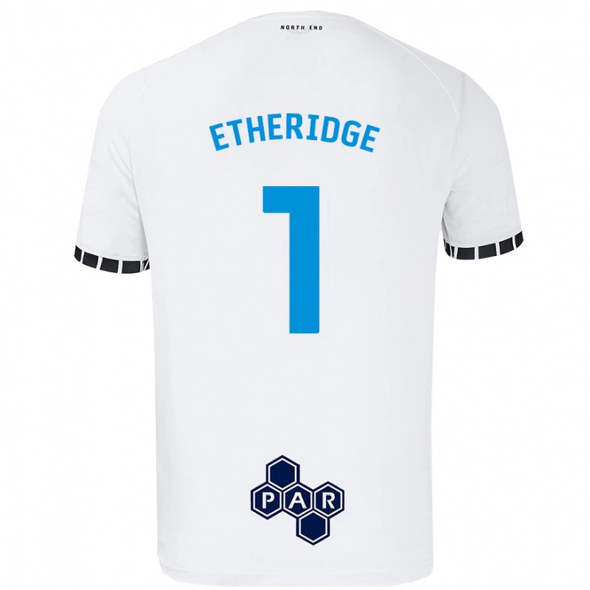 Danxen Mann Ellie Etheridge #1 Hvit Hjemmetrøye Drakt Trøye 2024/25 Skjorter T-Skjorte