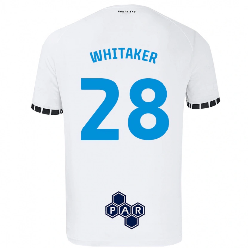 Danxen Mann Eve Whitaker #28 Hvit Hjemmetrøye Drakt Trøye 2024/25 Skjorter T-Skjorte