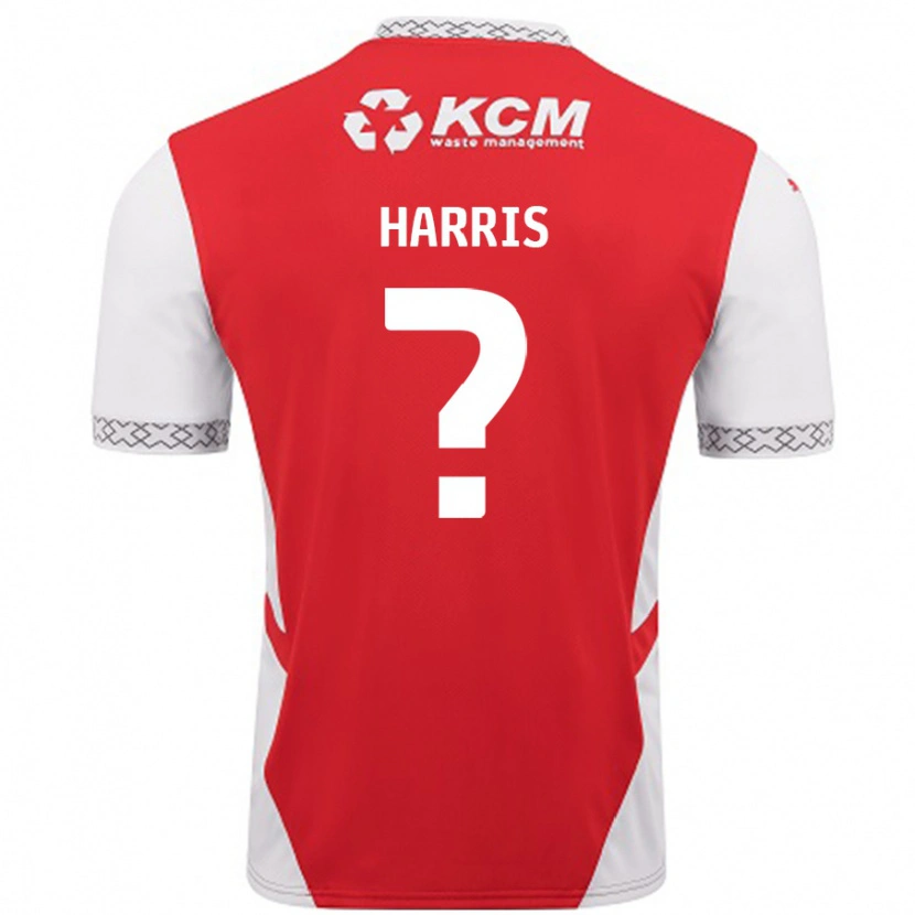 Danxen Mann Harris #0 Rød Hvit Hjemmetrøye Drakt Trøye 2024/25 Skjorter T-Skjorte