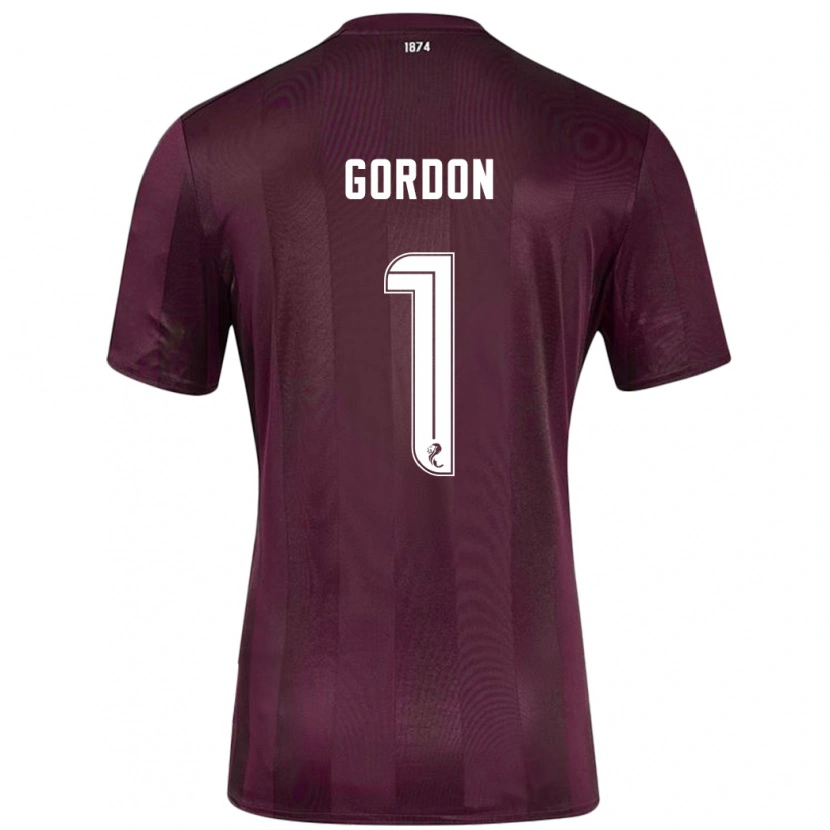 Danxen Mann Craig Gordon #1 Burgund Hjemmetrøye Drakt Trøye 2024/25 Skjorter T-Skjorte
