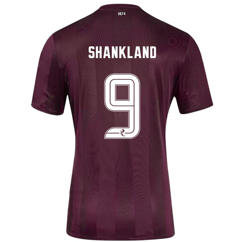 Danxen Mann Lawrence Shankland #9 Burgund Hjemmetrøye Drakt Trøye 2024/25 Skjorter T-Skjorte