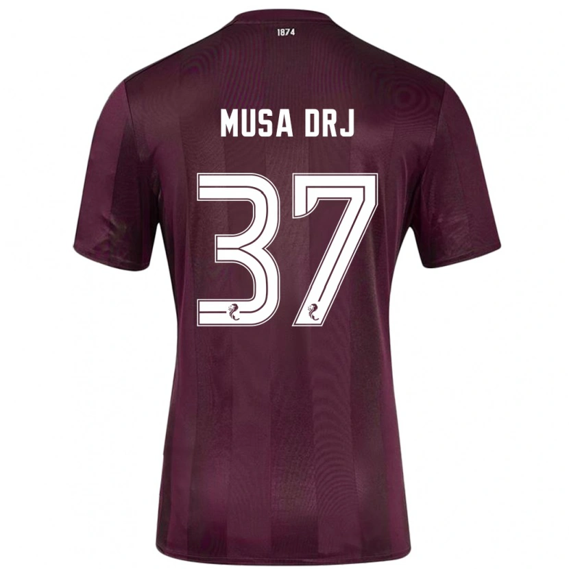 Danxen Mann Musa Drammeh #37 Burgund Hjemmetrøye Drakt Trøye 2024/25 Skjorter T-Skjorte
