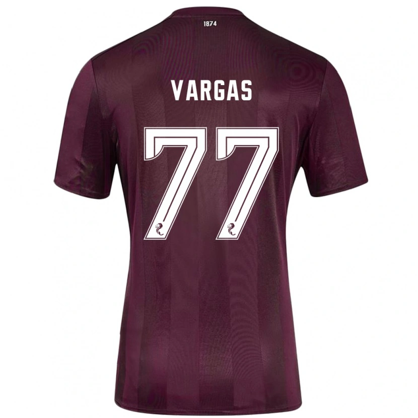 Danxen Mann Kenneth Vargas #77 Burgund Hjemmetrøye Drakt Trøye 2024/25 Skjorter T-Skjorte
