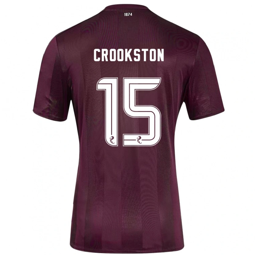 Danxen Mann Gregor Crookston #15 Burgund Hjemmetrøye Drakt Trøye 2024/25 Skjorter T-Skjorte