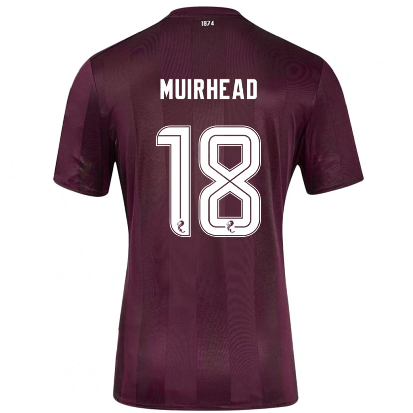 Danxen Mann Owen Muirhead #18 Burgund Hjemmetrøye Drakt Trøye 2024/25 Skjorter T-Skjorte