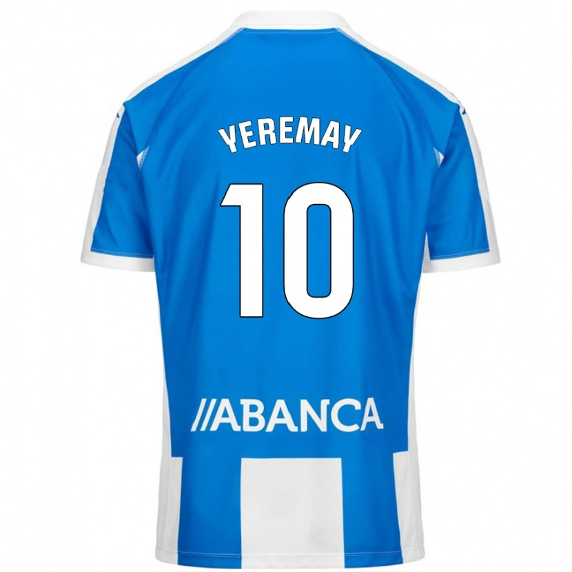 Danxen Mann Yeremay Hernández #10 Blå Hvit Hjemmetrøye Drakt Trøye 2024/25 Skjorter T-Skjorte