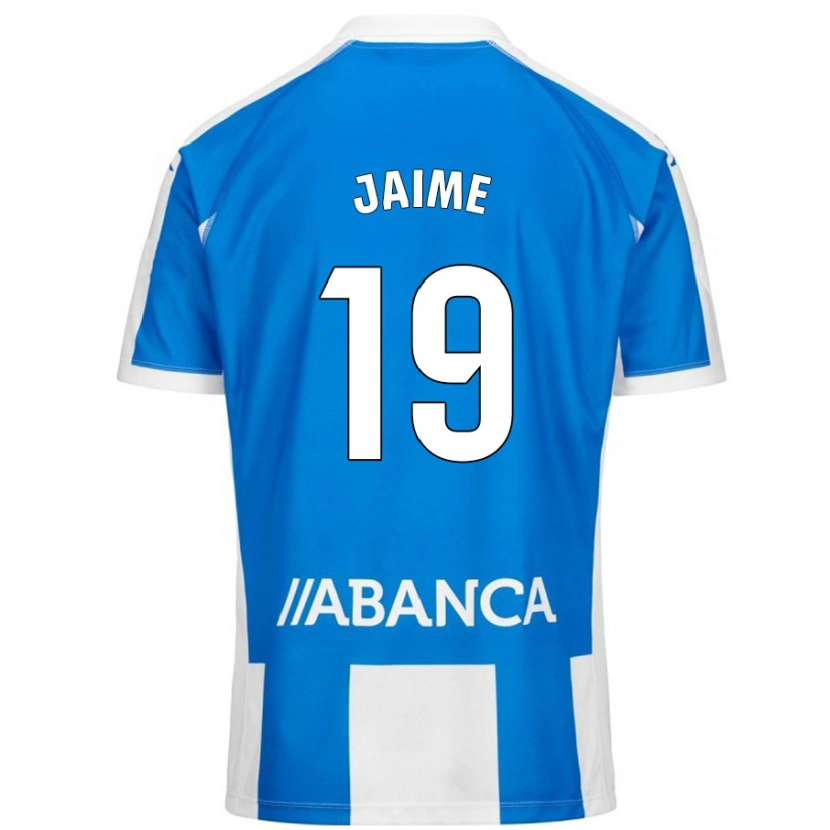 Danxen Mann Jaime Sánchez #19 Blå Hvit Hjemmetrøye Drakt Trøye 2024/25 Skjorter T-Skjorte
