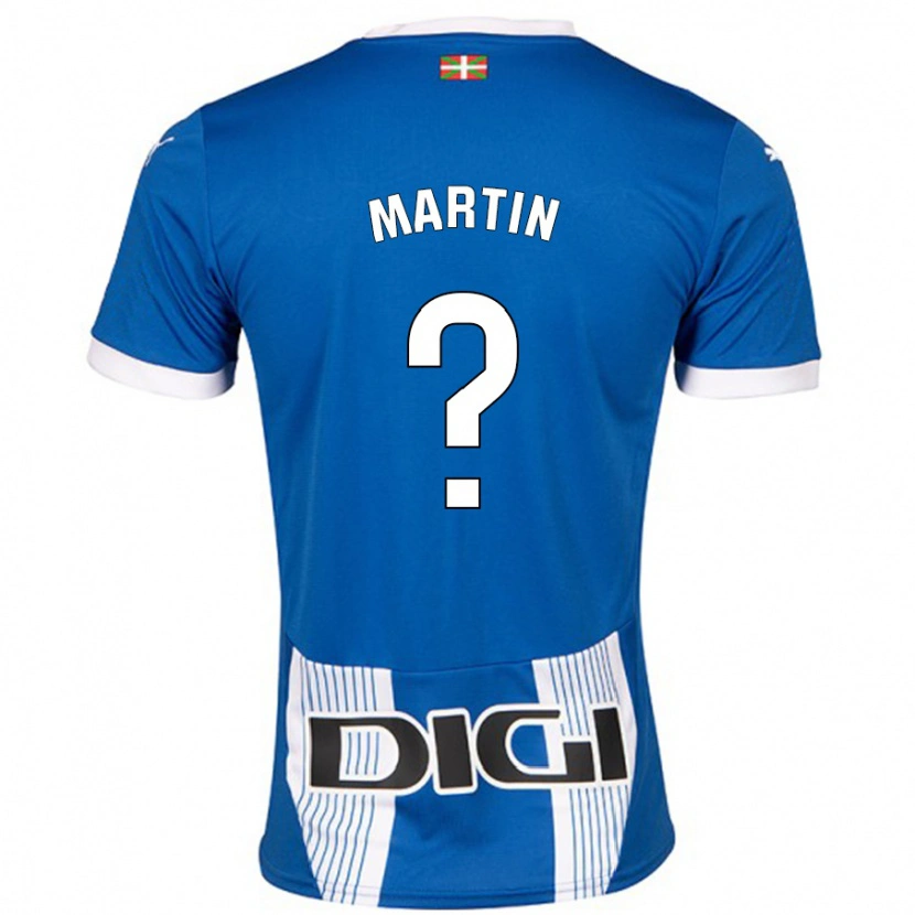 Danxen Mann Carlos Martín #0 Blå Hjemmetrøye Drakt Trøye 2024/25 Skjorter T-Skjorte