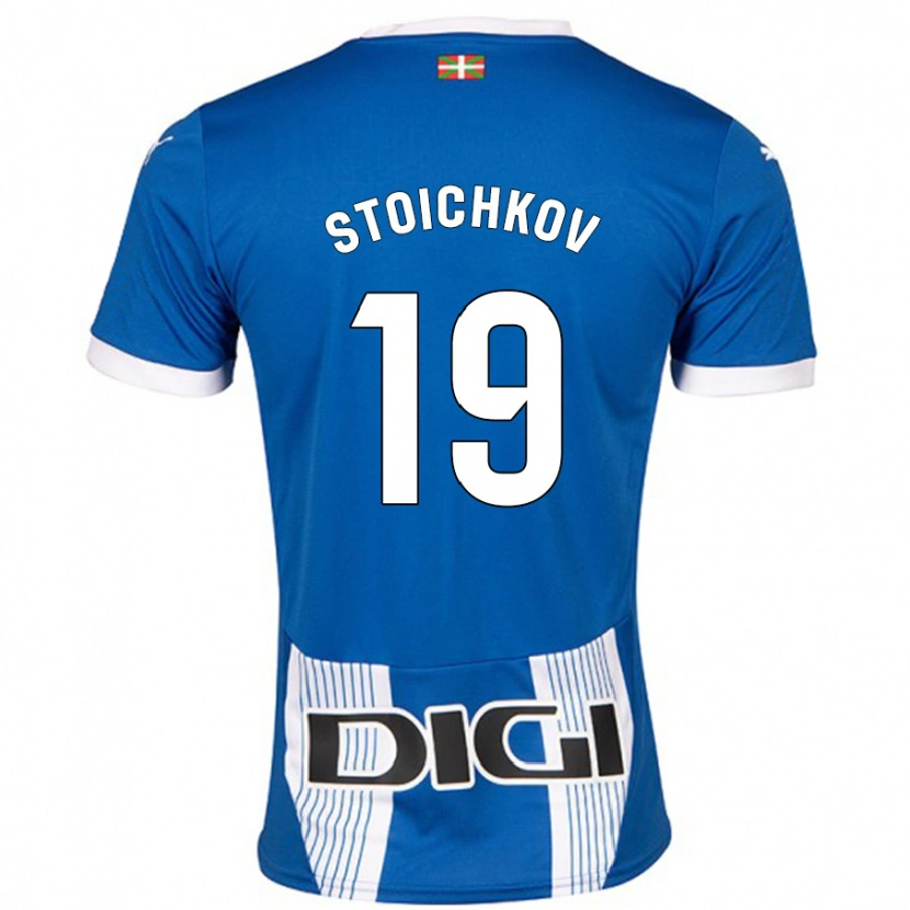 Danxen Mann Stoichkov #19 Blå Hjemmetrøye Drakt Trøye 2024/25 Skjorter T-Skjorte
