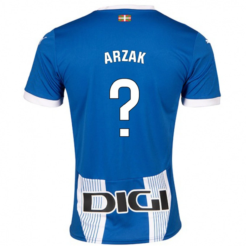 Danxen Mann Andoni Arzak #0 Blå Hjemmetrøye Drakt Trøye 2024/25 Skjorter T-Skjorte