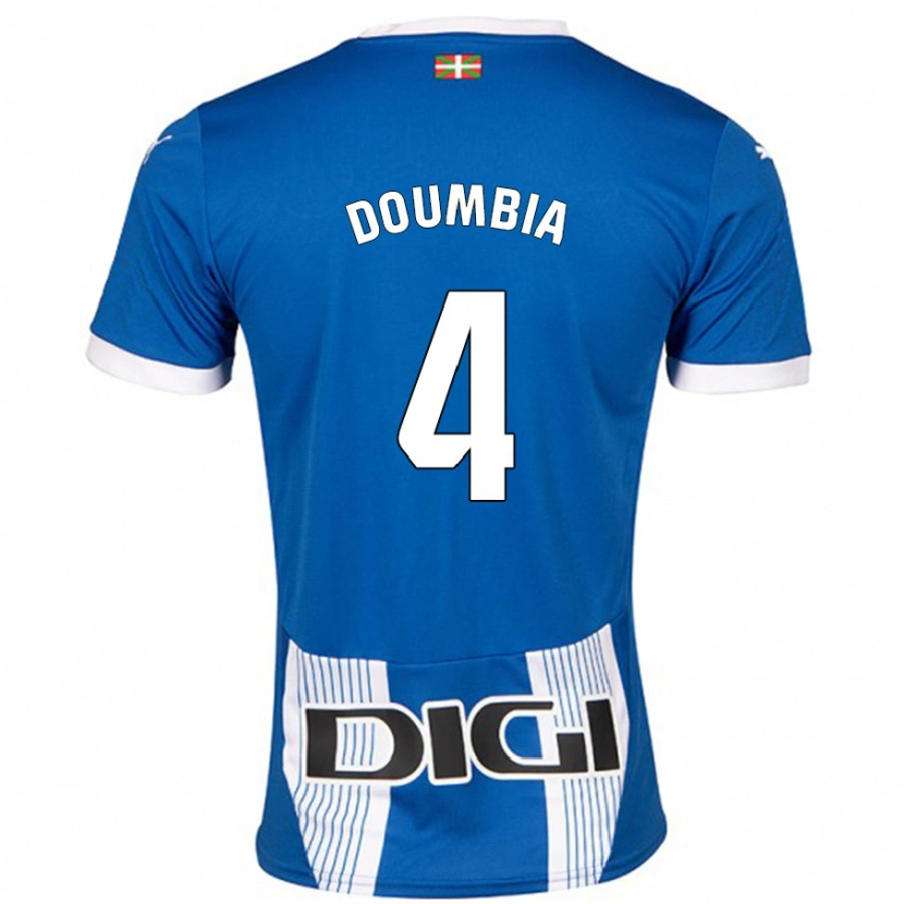 Danxen Mann Daouda Doumbia #4 Blå Hjemmetrøye Drakt Trøye 2024/25 Skjorter T-Skjorte
