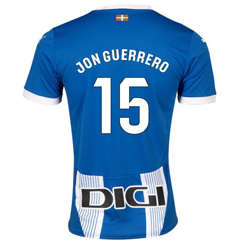 Danxen Mann Julen Jon Guerrero #15 Blå Hjemmetrøye Drakt Trøye 2024/25 Skjorter T-Skjorte