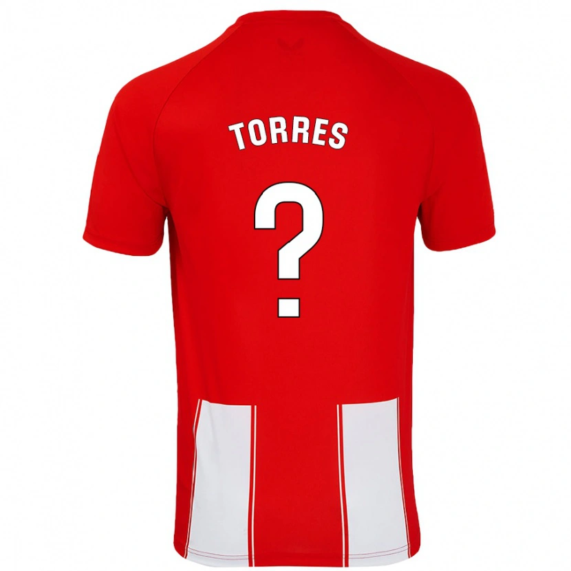 Danxen Mann Alejandro Torres #0 Rød Hvit Hjemmetrøye Drakt Trøye 2024/25 Skjorter T-Skjorte