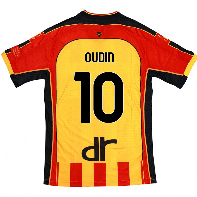 Danxen Mann Rémi Oudin #10 Gul Rød Hjemmetrøye Drakt Trøye 2024/25 Skjorter T-Skjorte