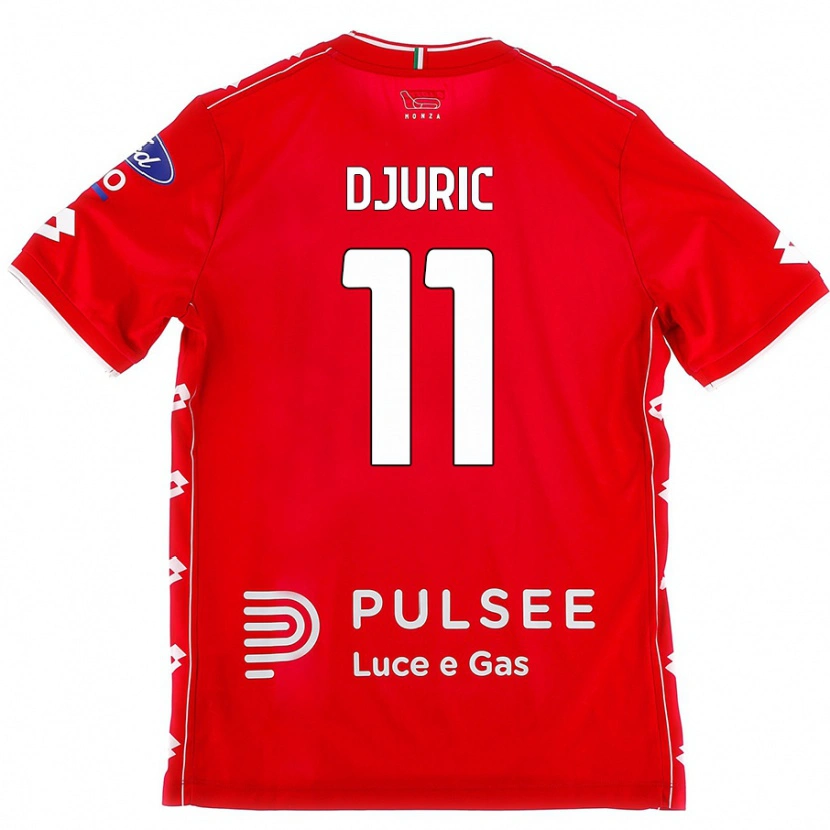 Danxen Mann Milan Djuric #11 Rød Hvit Hjemmetrøye Drakt Trøye 2024/25 Skjorter T-Skjorte