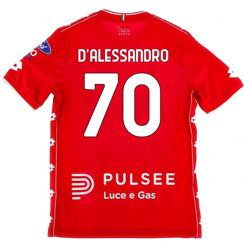 Danxen Mann Marco D'alessandro #70 Rød Hvit Hjemmetrøye Drakt Trøye 2024/25 Skjorter T-Skjorte